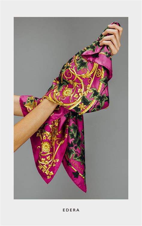 woman with versace foulard pictures|versace foulard scarf.